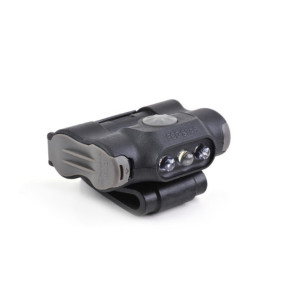 Lampe fixation clip UL12 éclairage blanc et rouge + strobe rouge/bleu 17 lumens - Nextorch