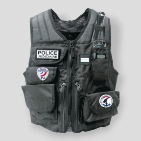 Gilet d'identification forces de l'ordre noir - Patrol Equipement