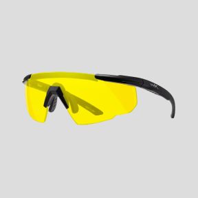 Lunettes de protection balistique Saver Advanced (verre Jaune) - Noir - Wiley X