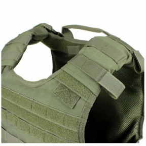 Gilet porte plaque EXO vert olive - Condor