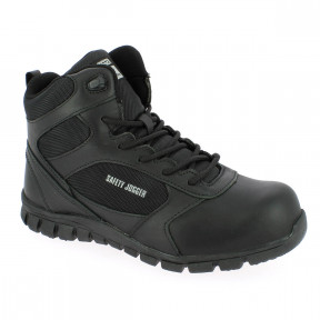 Chaussure Cuir et Nylon Dragon Noir - Safety Jogger