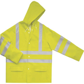 Veste de pluie HV jaune fluo - Delta plus
