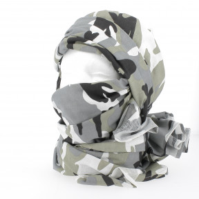 Chèche camouflage urbain gris - CityGuard
