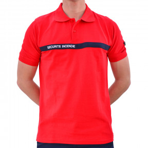 Polo Adum Rouge Sécurité Incendie - Force Series