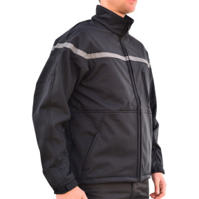 Blouson Softshell Sécurité bande grise - EK